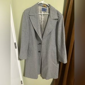 Vintage Pendleton Wool Coat - Grey - Size 40